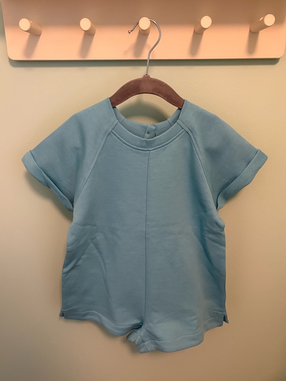 ZARA PLAIN PLUSH SHORT JUMPSUIT - Picture 4 of 9